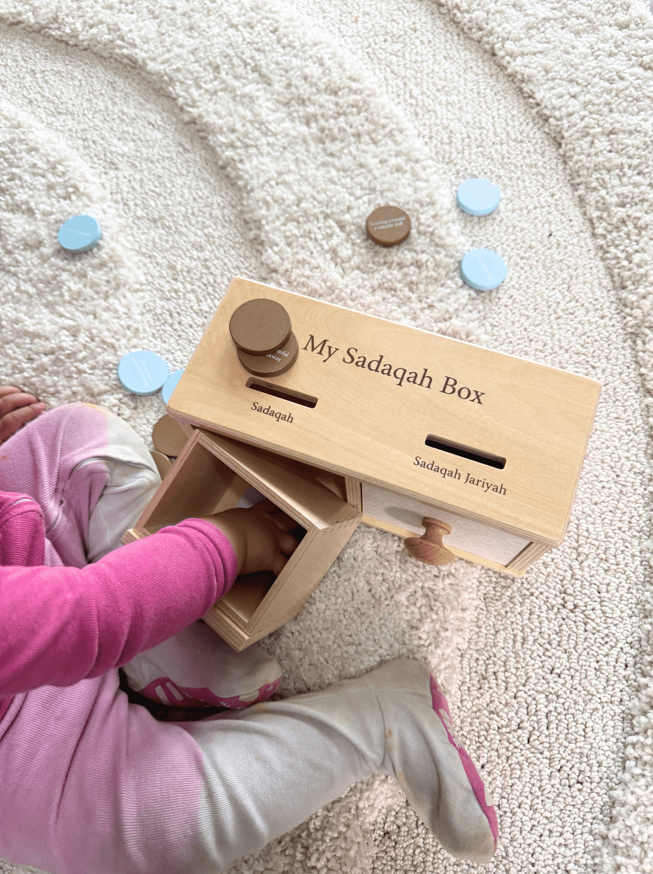 Sadaqah Coin Box (Montessori) - Shop Avnu