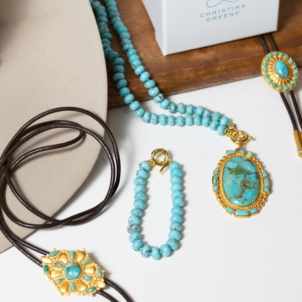 Eternal Turquoise Beaded Knotted Bracelet - Shop Avnu