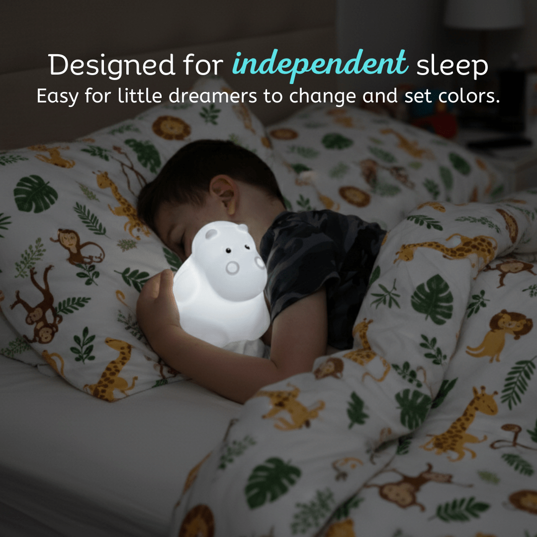 LumiPets® Honey the Hippo - Children's Touch Night Light - Shop Avnu
