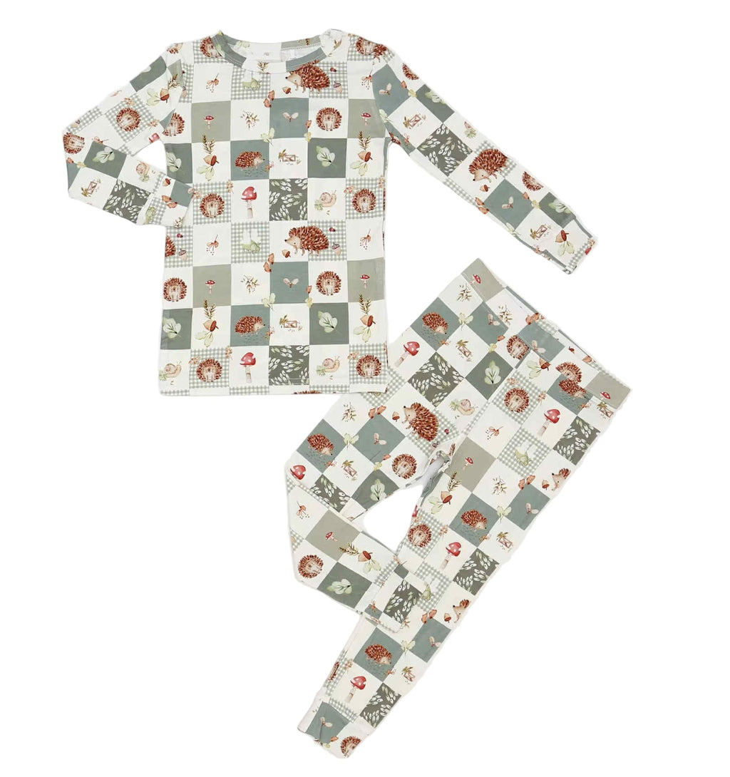 Harvest Hedgehogs 2pc Bamboo Pajamas - Shop Avnu
