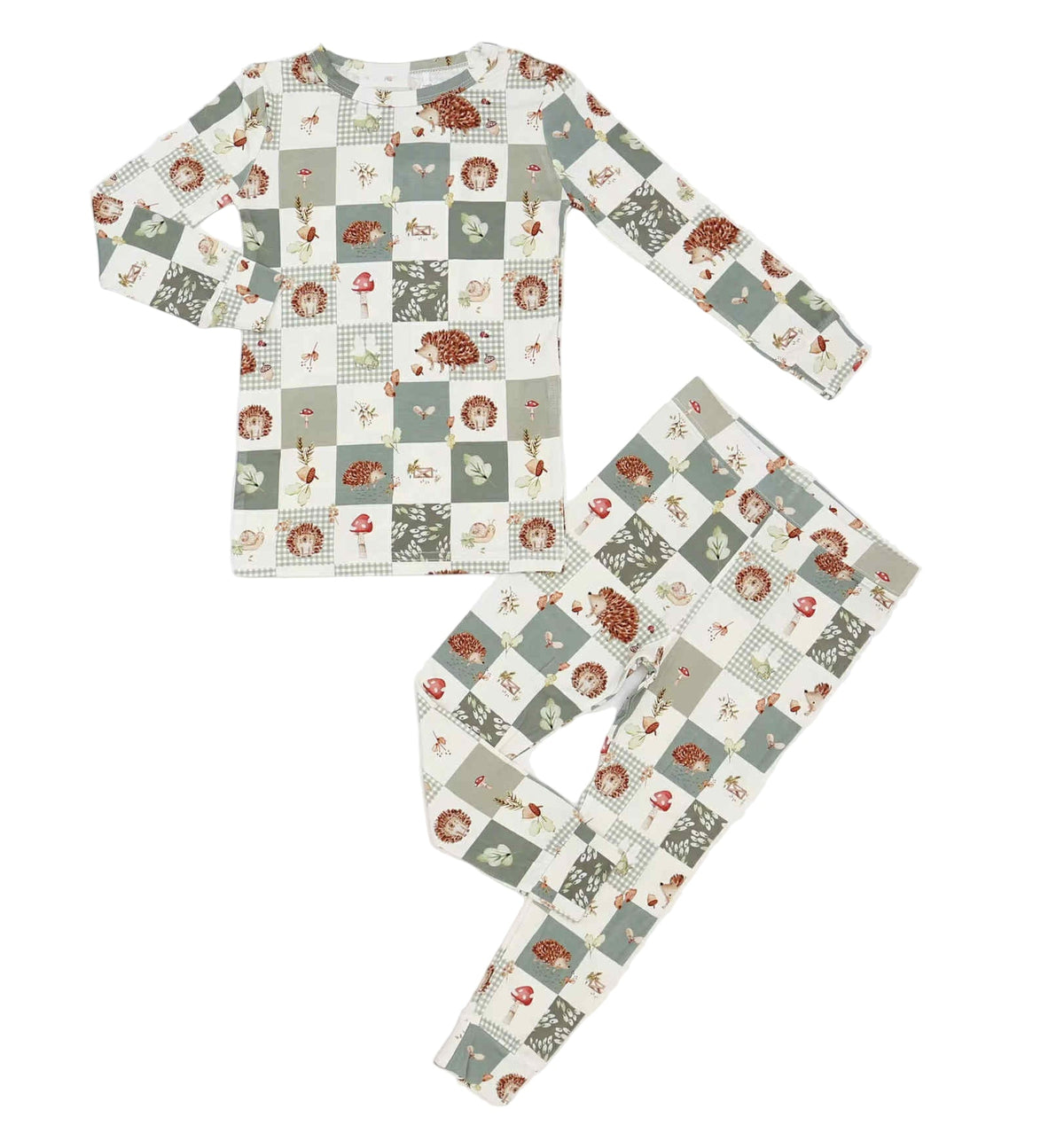 Harvest Hedgehogs 2pc Bamboo Pajamas - Shop Avnu