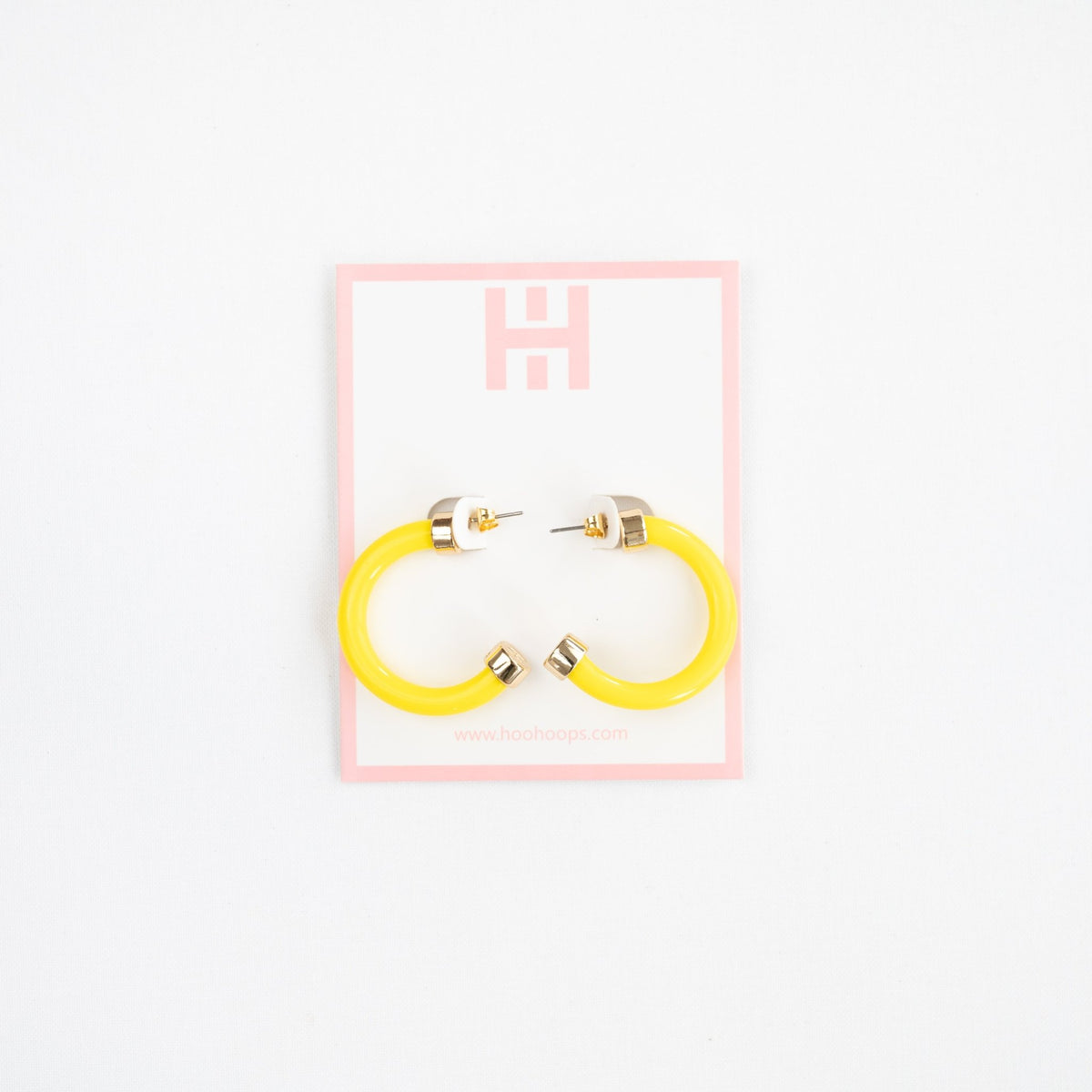 Yellow Mini Hoop Earrings - Shop Avnu