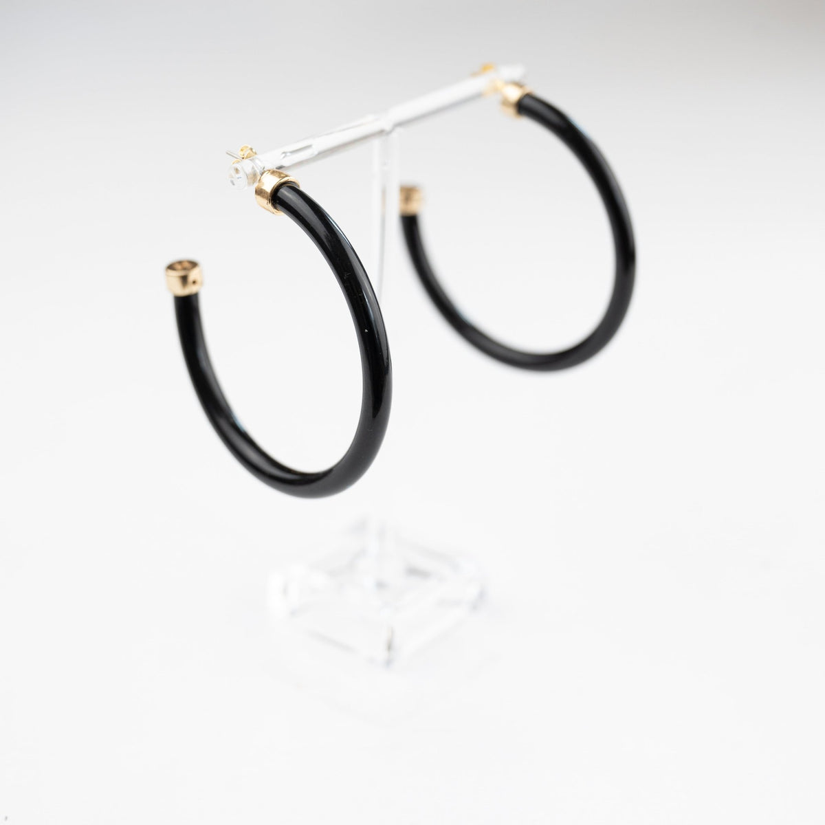 Black Hoop Earrings - Shop Avnu