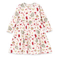 Girls’ Christmas Dress – Bamboo Holiday Tiered Twirl Dress - Shop Avnu