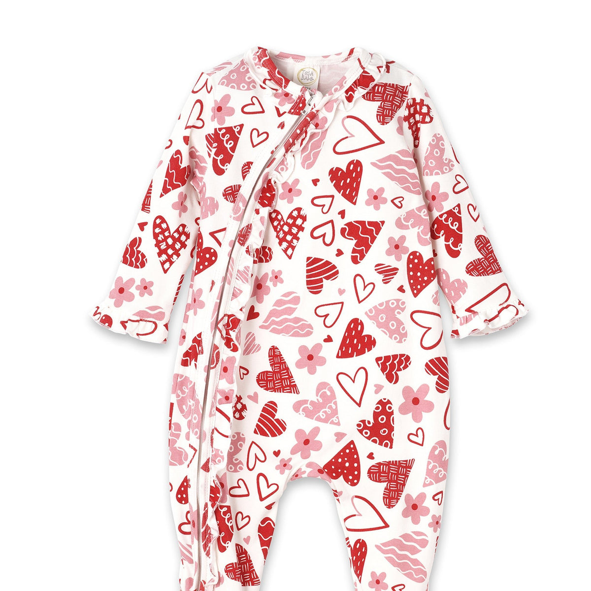 Valentine's Day Baby Bamboo Zipper Romper - Mommy & Me - Shop Avnu