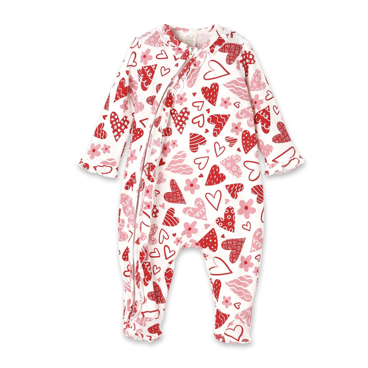 Valentine's Day Baby Bamboo Zipper Romper - Mommy & Me - Shop Avnu