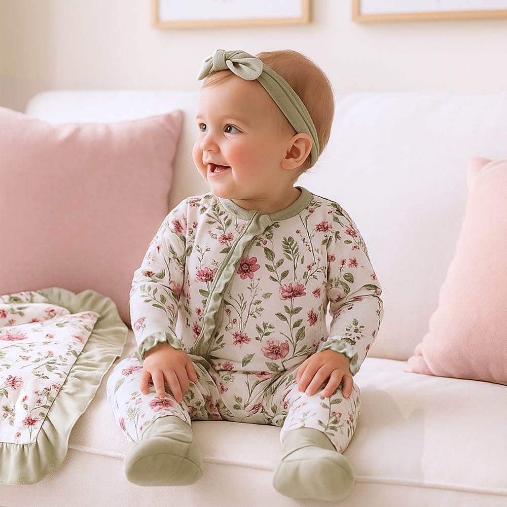 Pretty Petals Bamboo Zipper Romper - Mommy and Me - Shop Avnu