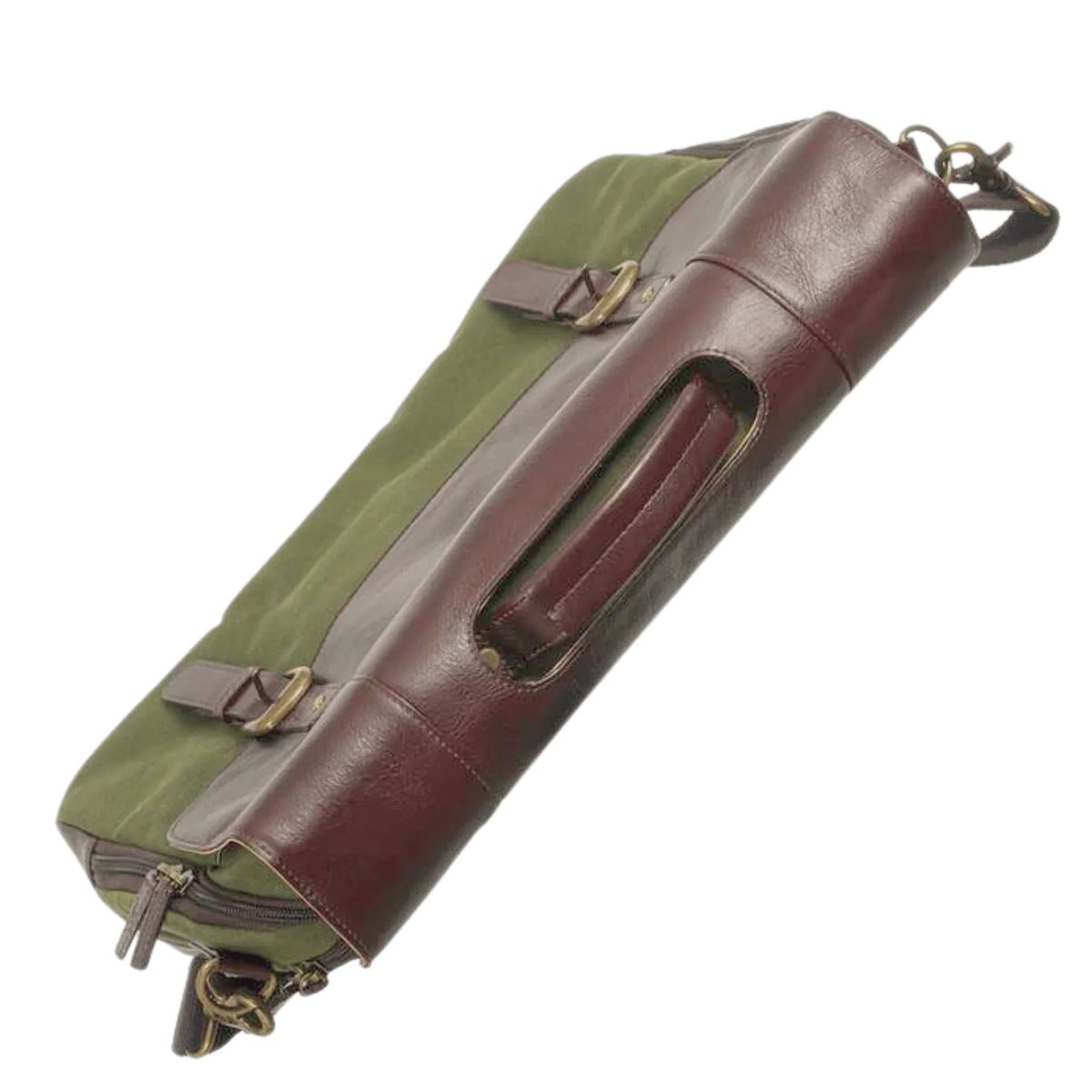 Maxwell Leather & Waxed Canvas Briefcase – Premium Laptop Bag & Canvas Briefcase