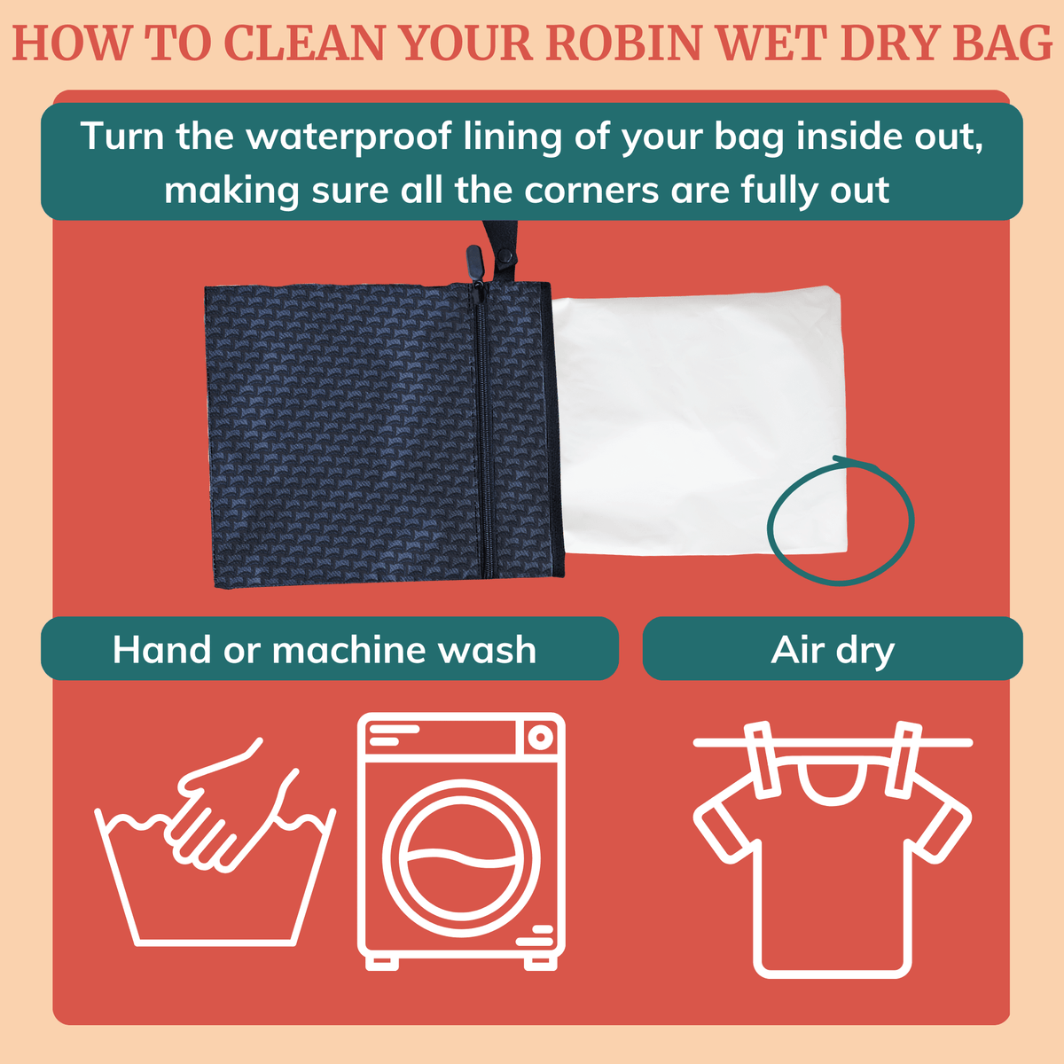 Wet Dry Bag for Pump Parts - Robin - Shop Avnu