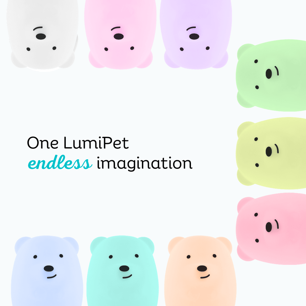 LumiPets® Bella the Bear - Children's Touch Night Light Junior - Shop Avnu