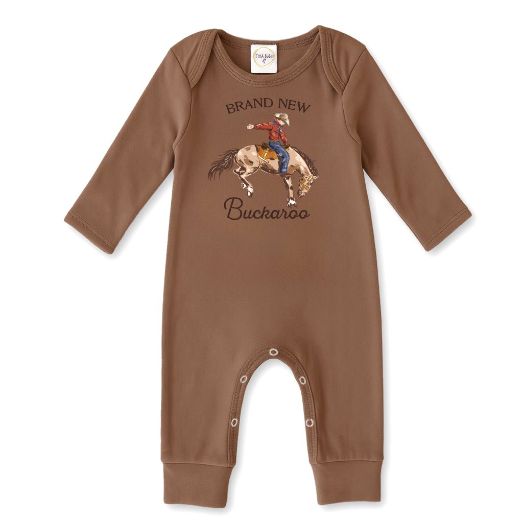 Brand New Buckaroo Baby Boy Western Cowboy Cotton Romper - Shop Avnu