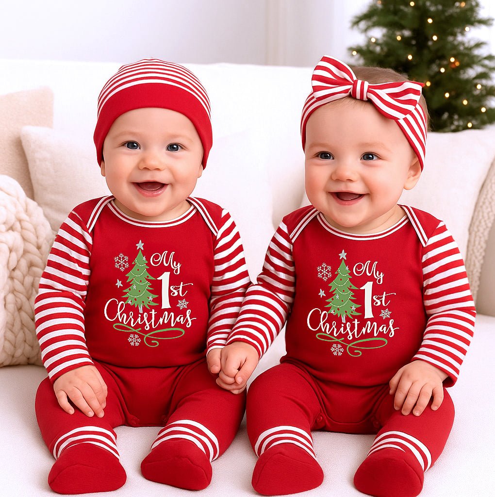 Baby's "My 1st Christmas" Cotton Romper - Shop Avnu