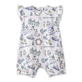 Seashore Bubble Romper – Bamboo Baby Girl Outfit - Shop Avnu