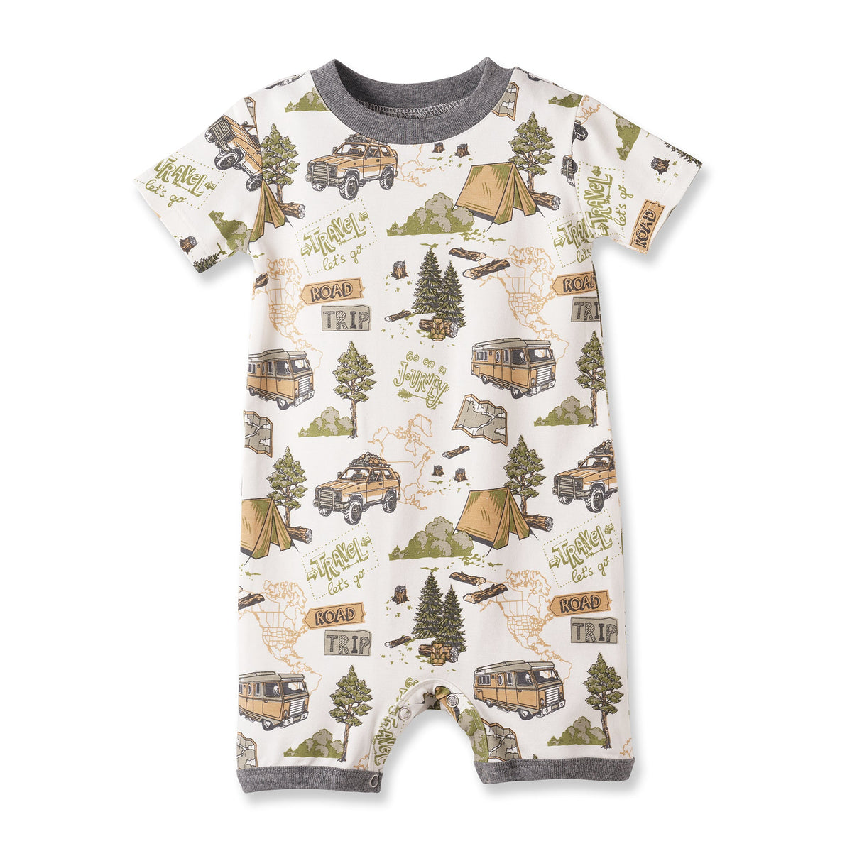 Trailblazer Soft Bamboo Shortall Romper for Baby Boys - Shop Avnu