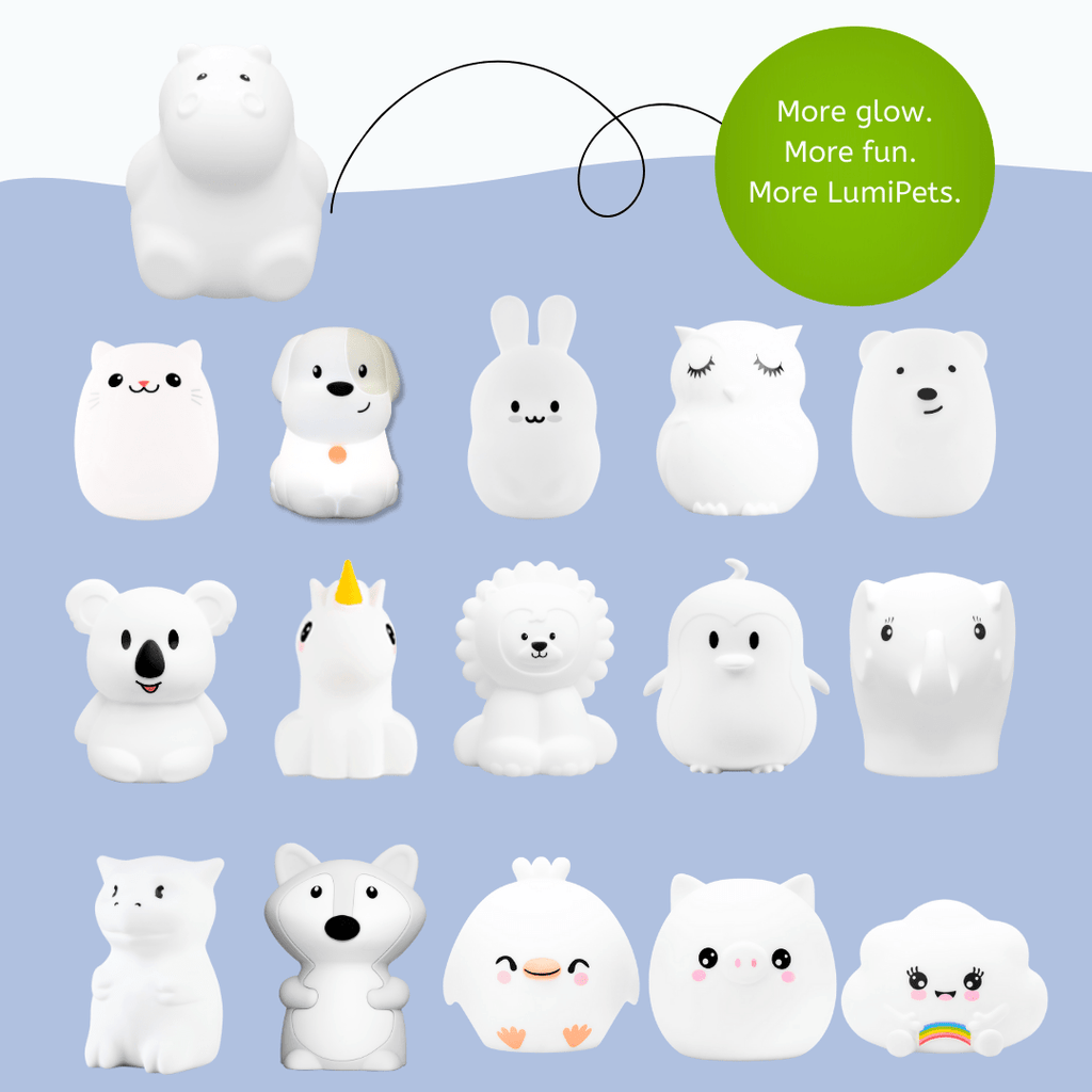 LumiPets® Honey the Hippo - Children's Touch Night Light - Shop Avnu