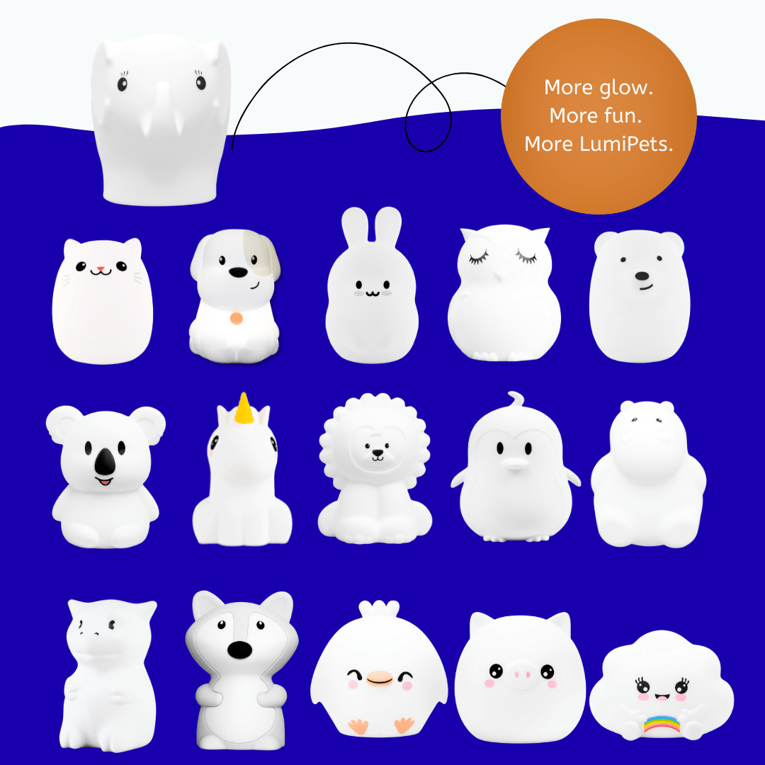LumiPets® Eggbert the Elephant - Children's Touch Night Light - Shop Avnu