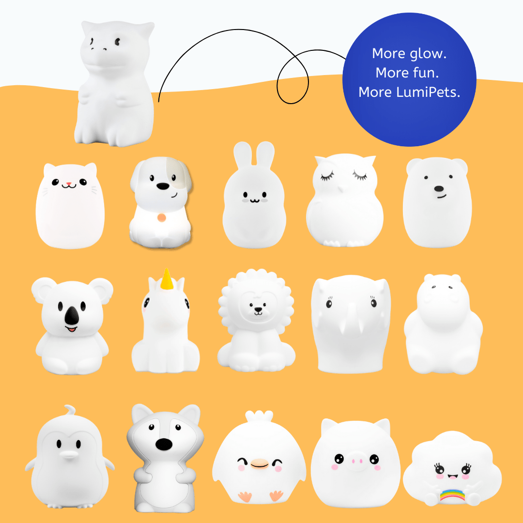 Dragon Night Light for Kids - Silicone Dragon Lamp | LumiPets® - Shop Avnu