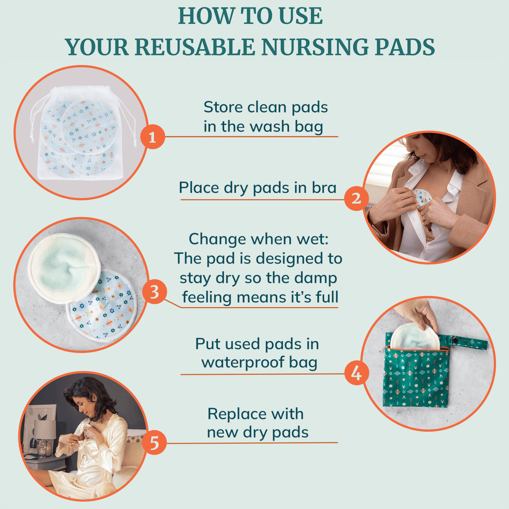 Reusable Breast Pads for Nursing & Pumping - Nazar - Shop Avnu