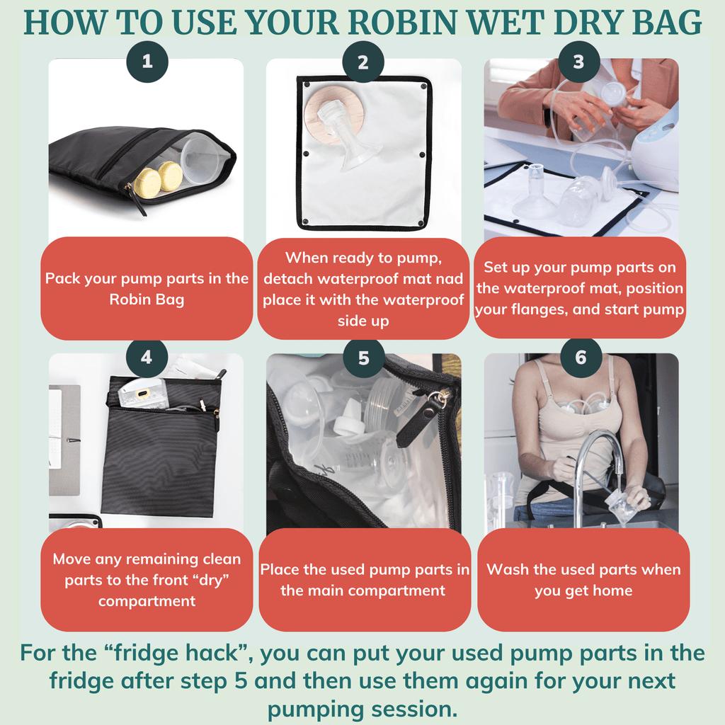 Wet Dry Bag for Pump Parts - Robin - Shop Avnu