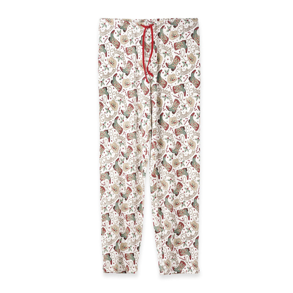 Western Christmas Adult Pajama Pants – Soft Bamboo Unisex - Shop Avnu
