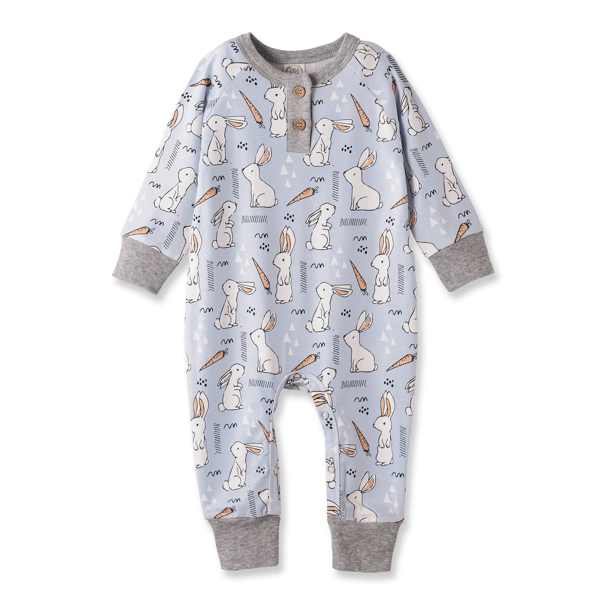 Cottontail Crew Bamboo Henley Easter Romper for Baby - Shop Avnu