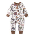 Farmer's Market Baby Henley Romper - Bamboo One Piece - Shop Avnu