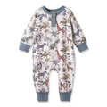 Jungle Safari Bamboo Henley Romper for Baby Boys - Shop Avnu
