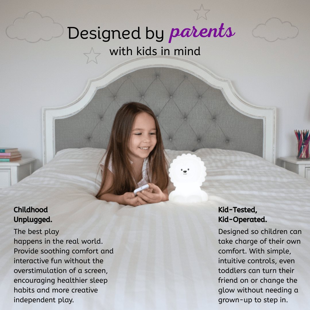 LumiPets® Luther the Lion - Children's Touch Night Light - Shop Avnu