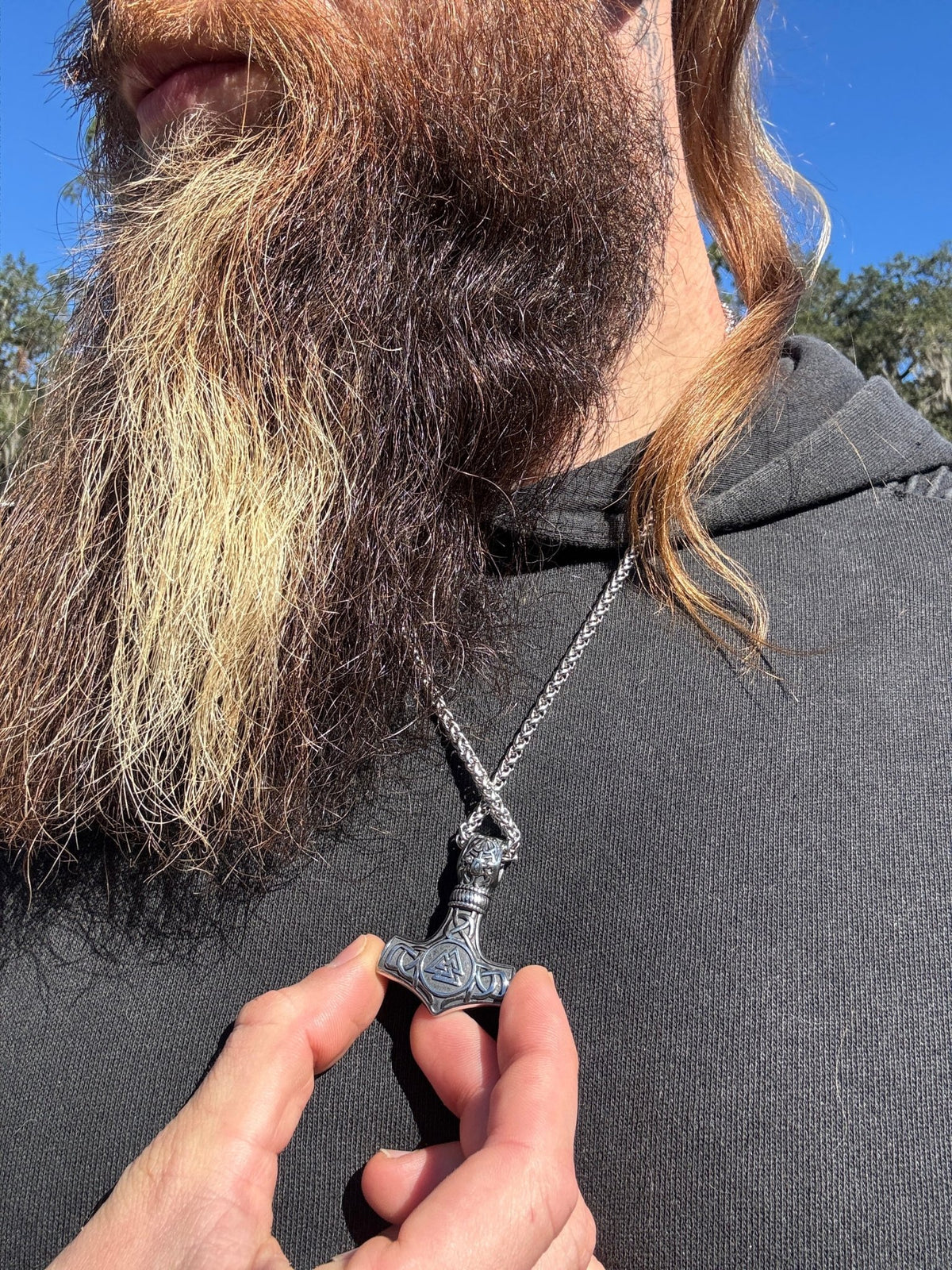 Modern Mjolnir Necklace - Shop Avnu