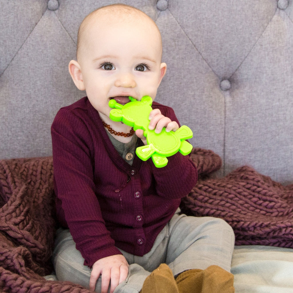 Little bamBAM Baby Teething Toy - Lime - Shop Avnu