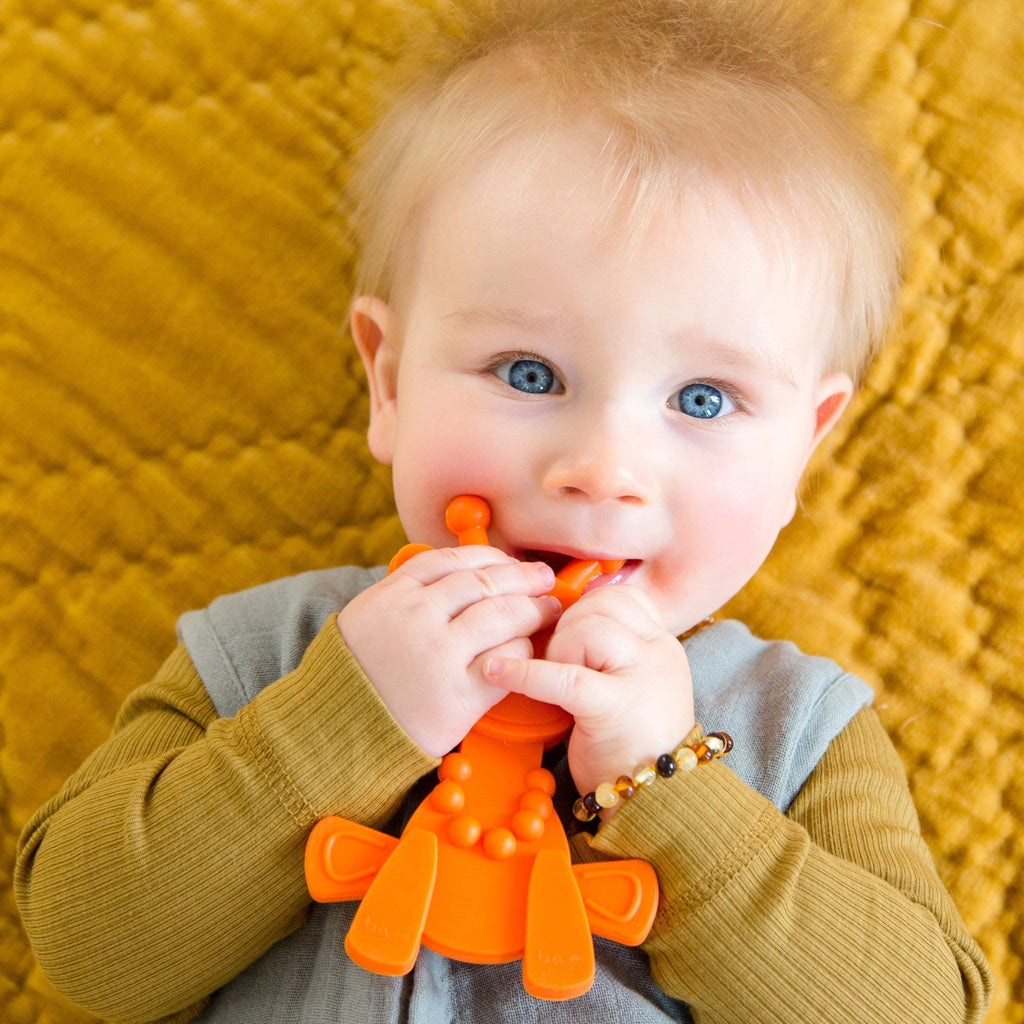Little bamBAM Baby Teething Toy – Orange - Shop Avnu