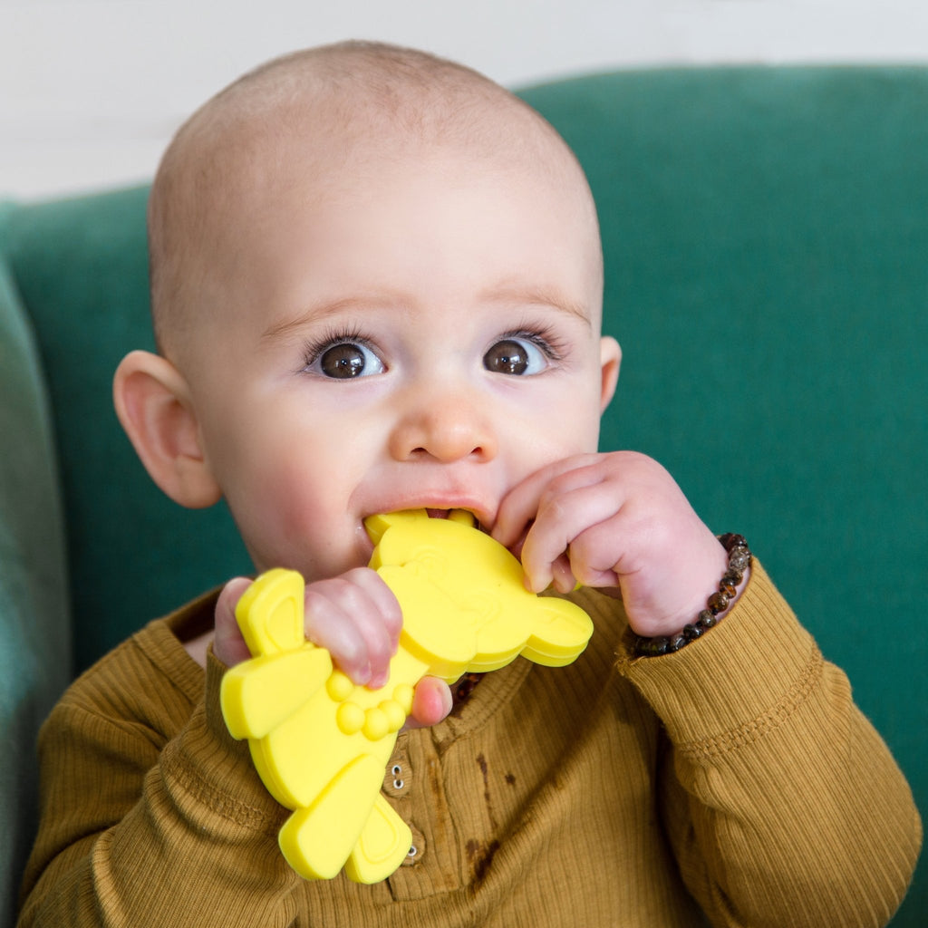 Little bamBAM Baby Teething Toy – Yellow - Shop Avnu