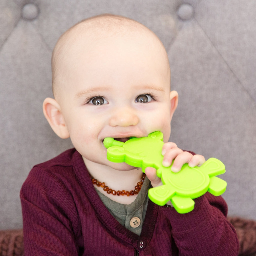 Little bamBAM Baby Teething Toy - Lime - Shop Avnu
