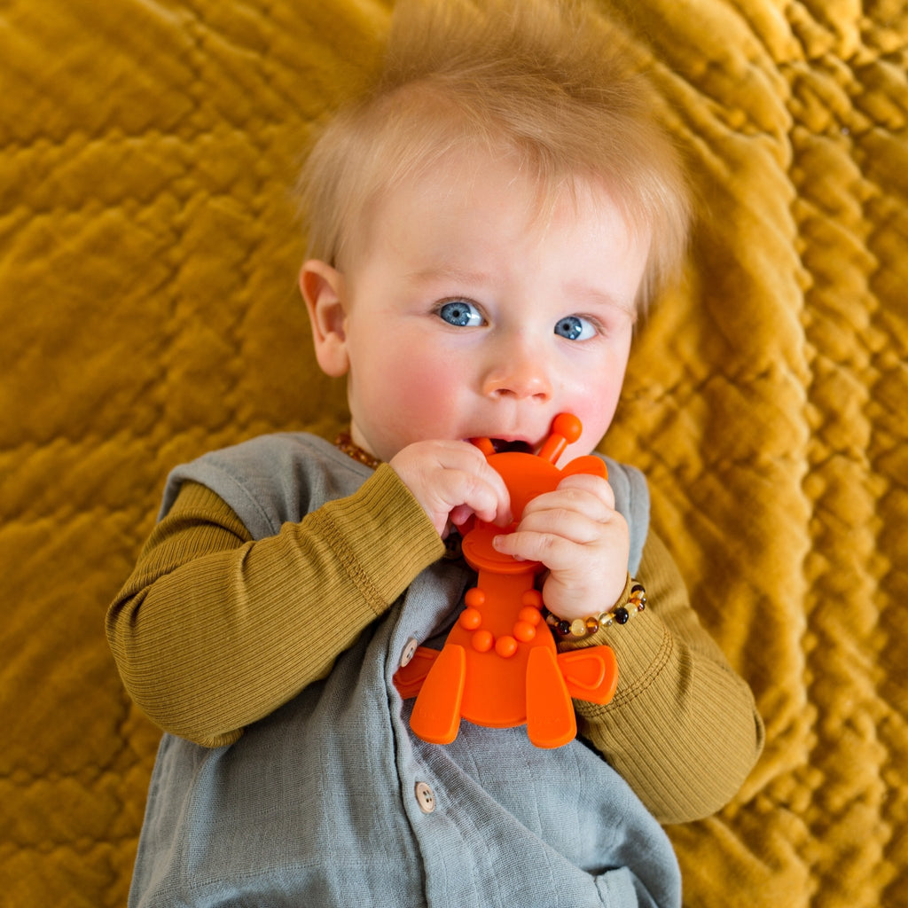 Little bamBAM Baby Teething Toy – Orange - Shop Avnu