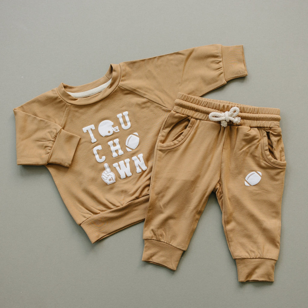 Touchdown Football Bamboo Crewneck & Jogger Set *2T - 5T left - Shop Avnu