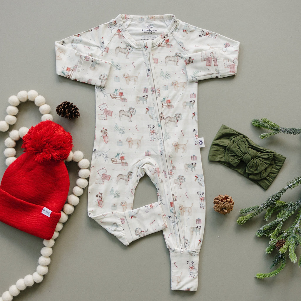 Santa Paws Bamboo Zippy Pajamas - Shop Avnu