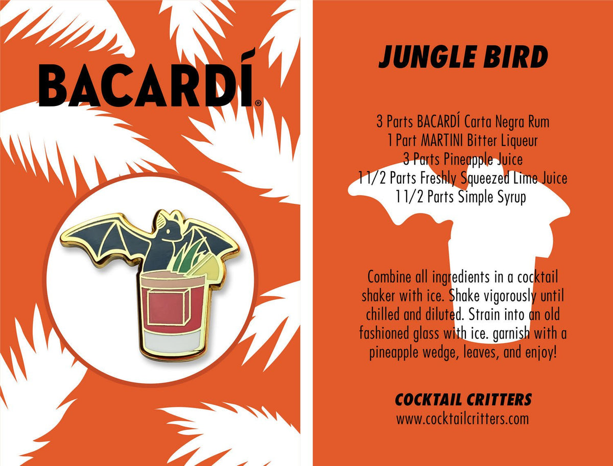 BACARDI Jungle Bird Pin - Shop Avnu