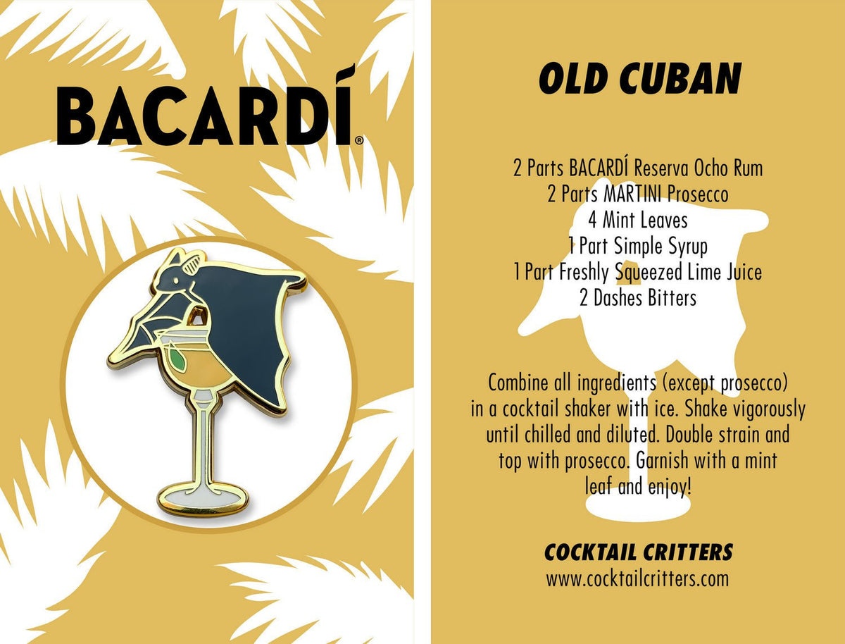 BACARDI Old Cuban Pin - Shop Avnu