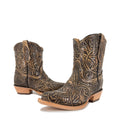 Women's Texan Handtooled Bootie - Lone Star Rustic
