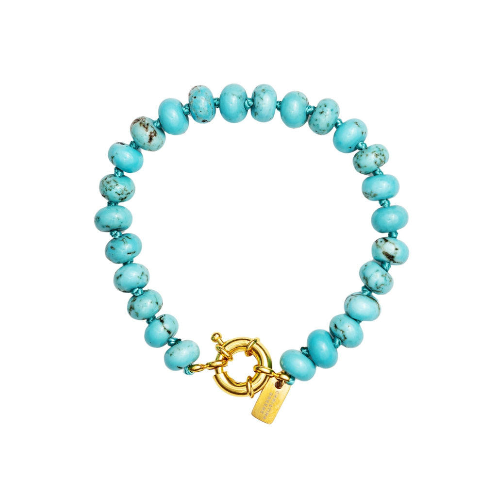 Eternal Turquoise Beaded Knotted Bracelet - Shop Avnu