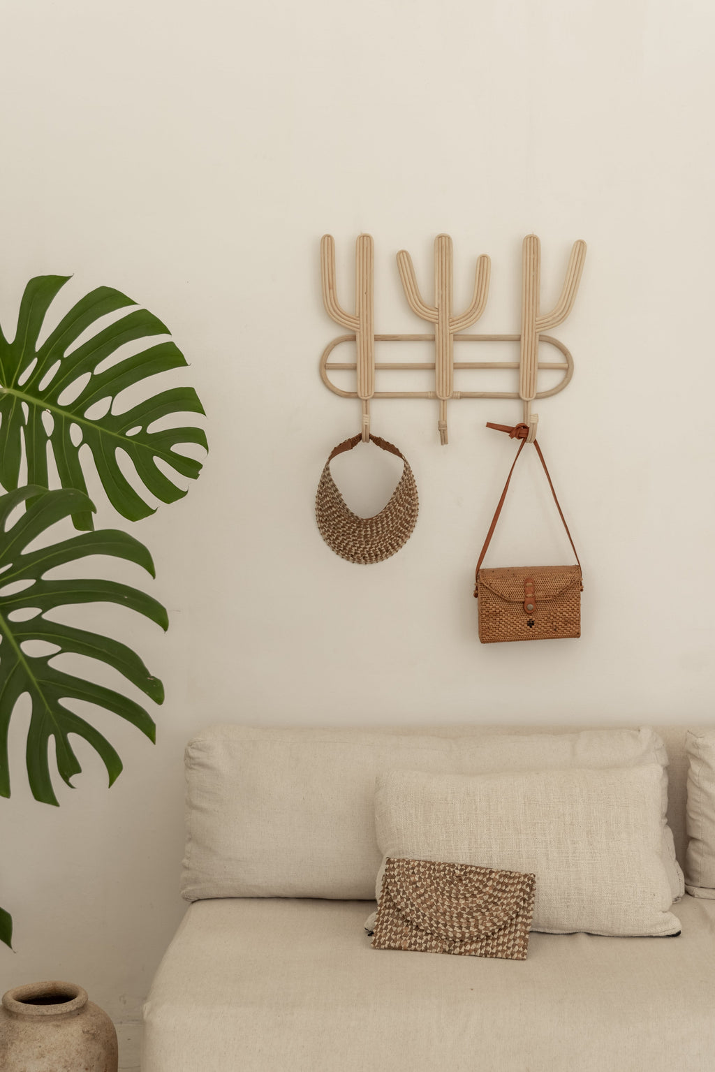 Ombre Rattan Clutch