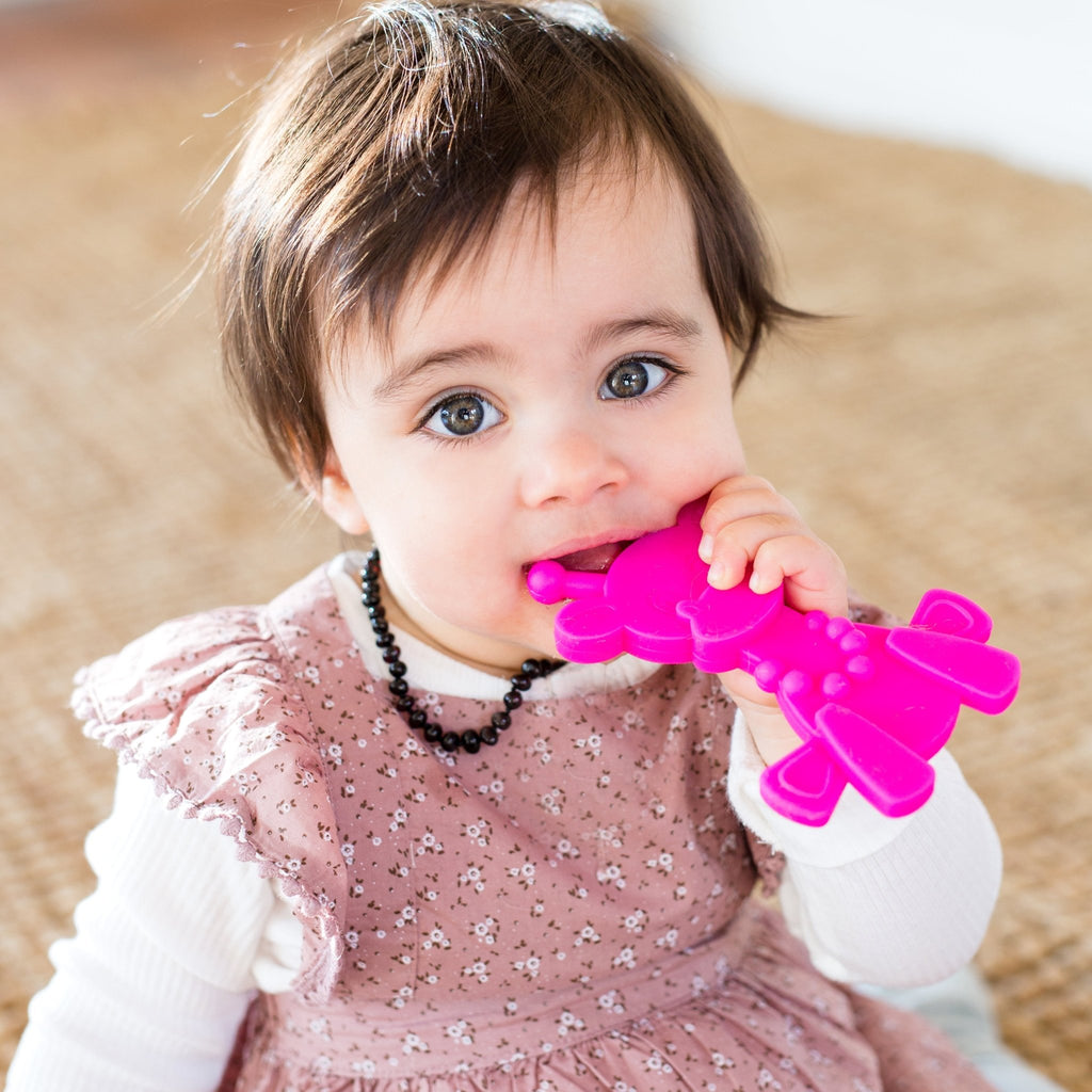 Little bamBAM Baby Teething Toy - Magenta - Shop Avnu