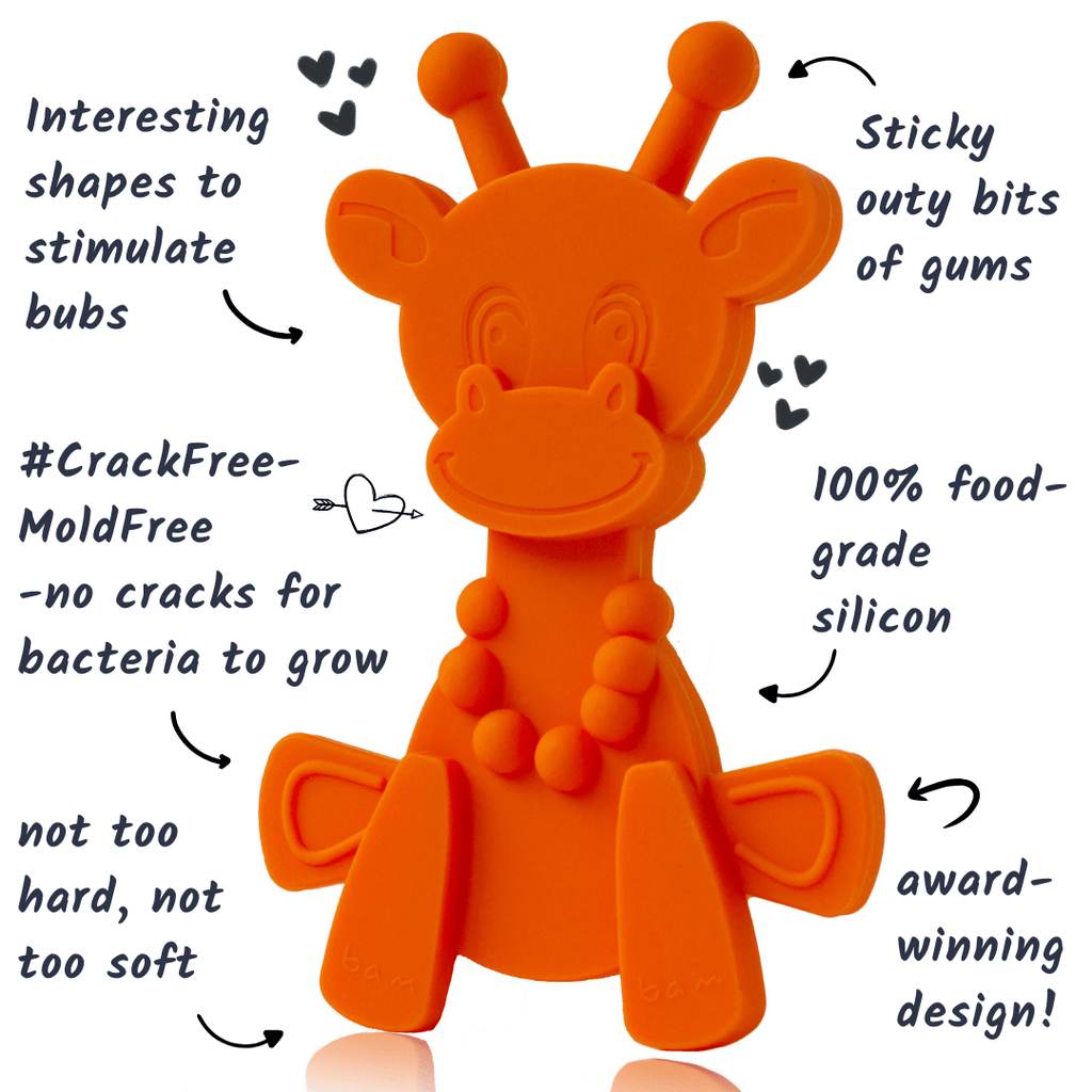 Little bamBAM Baby Teething Toy – Orange - Shop Avnu