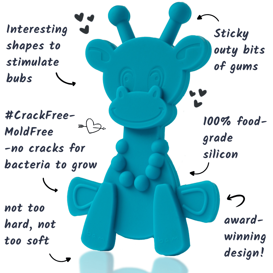Little bamBAM Baby Teething Toy – Cyan - Shop Avnu