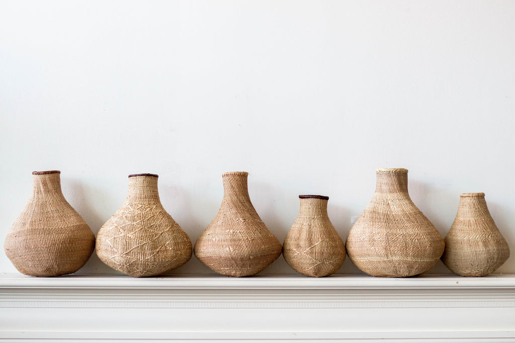 Binga Nongo Natural Woven Gourd Basket