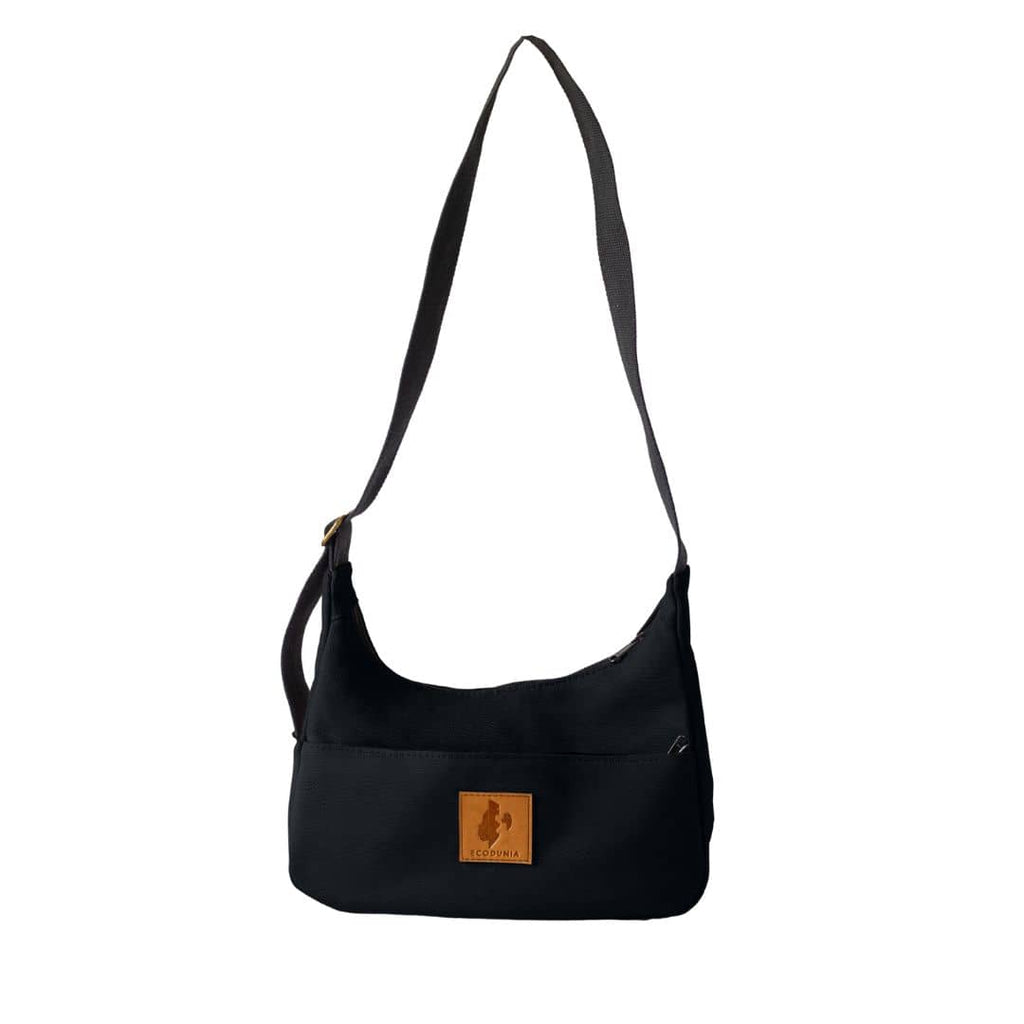 Crossbody Crescent Bag - Canvas Shoulder Bag for Women