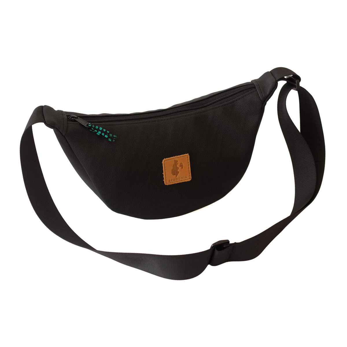 Round Mini Vegan Leather Shoulder Bag - Vegan Leather Purse