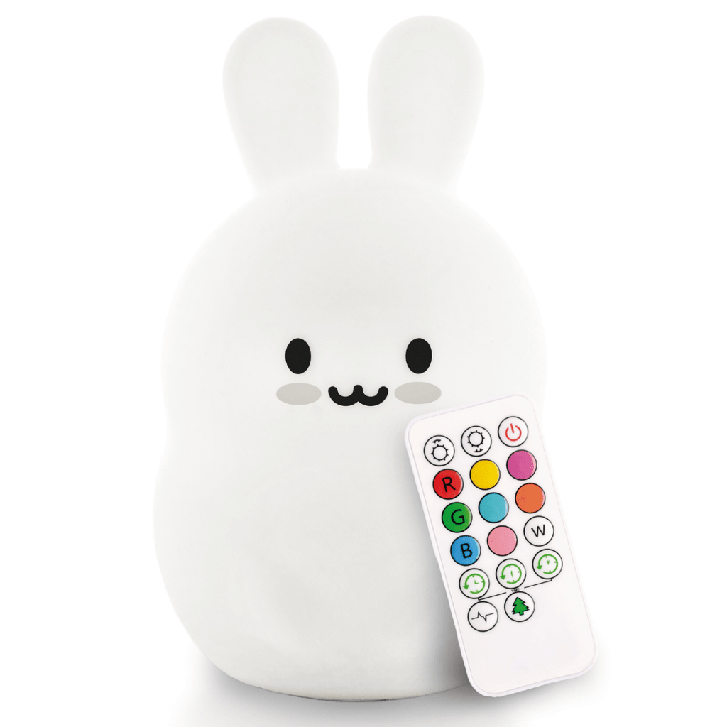 LumiPets® Bunny Night Light for Kids - Silicone Rabbit Nursery Lamp - Shop Avnu