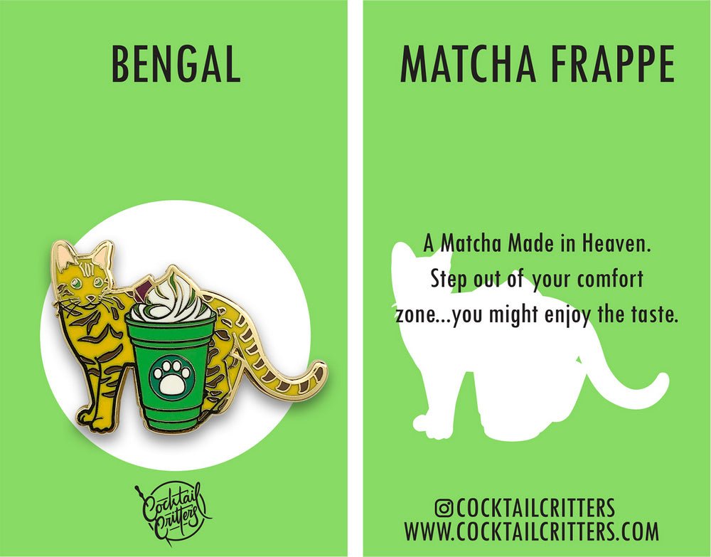 Bengal x Matcha Frappe Pin - Shop Avnu