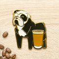 Black & White Bulldog x Latte Pin - Shop Avnu